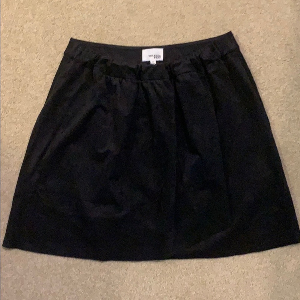Wilfred Free suede black elastic waist skirt